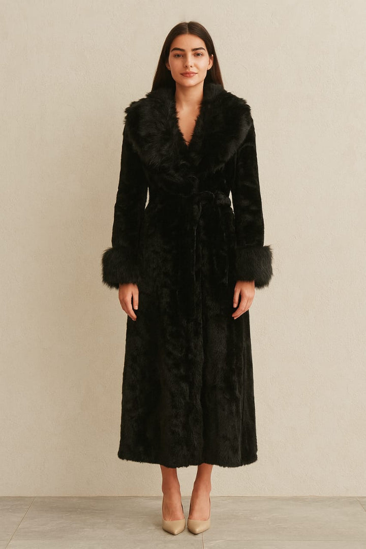 Long Black Fur Coat