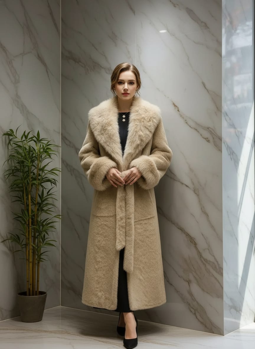 Long Beige Coat