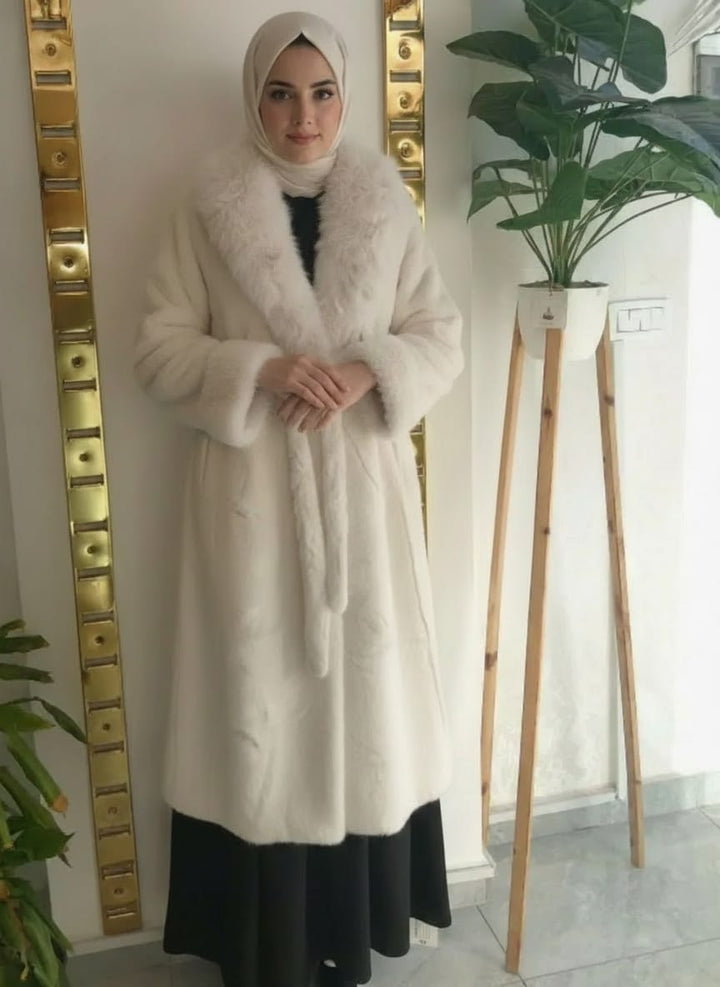 Long off white coat