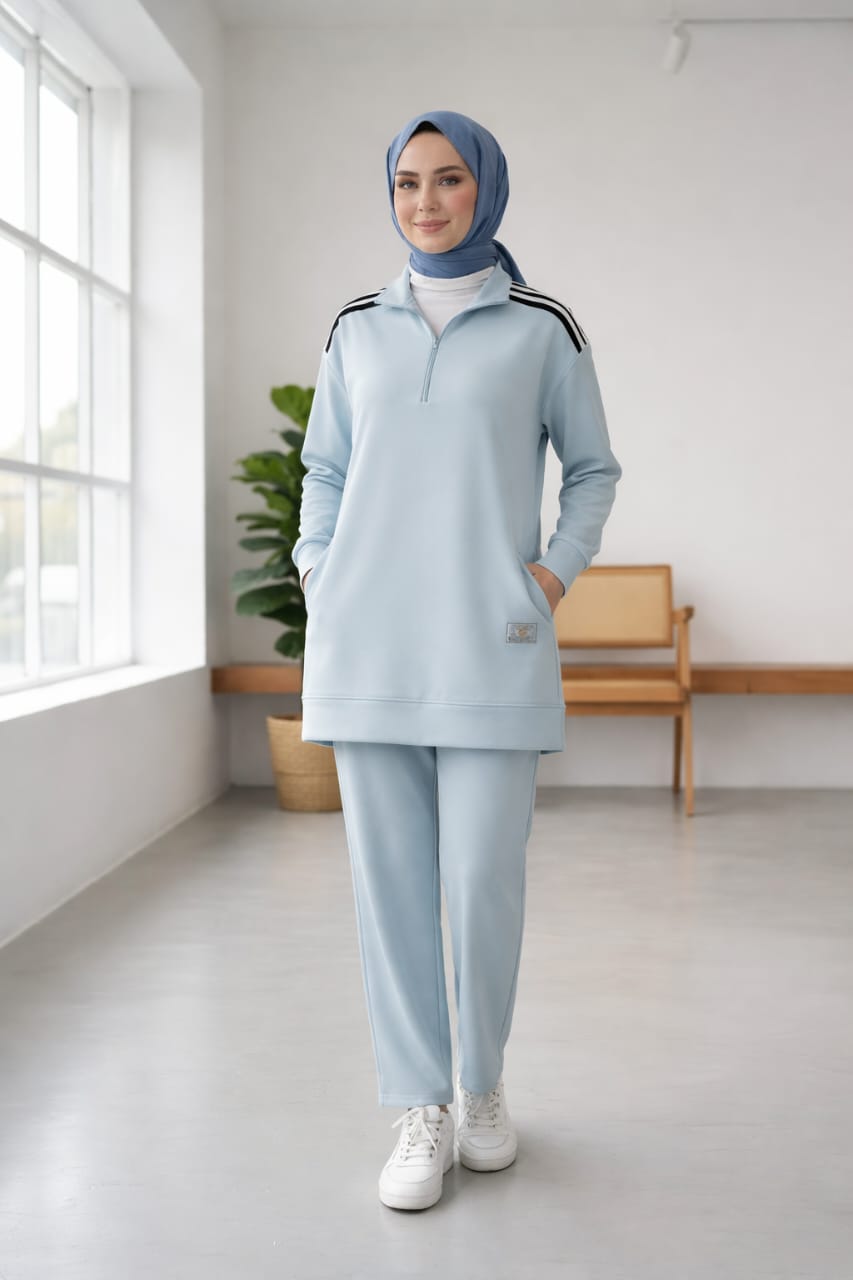 Cotton Striped Tracksuit