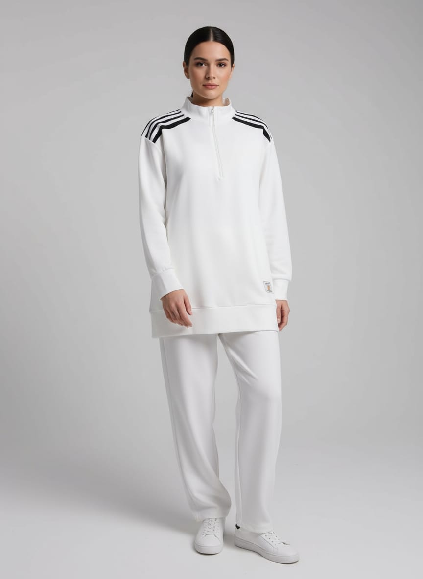 Cotton Striped Tracksuit