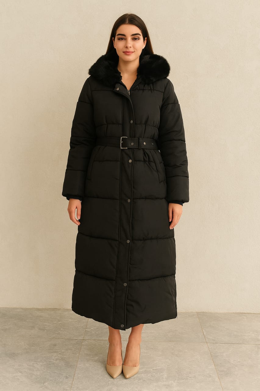 Long Trenchcoat Puffer Jacket