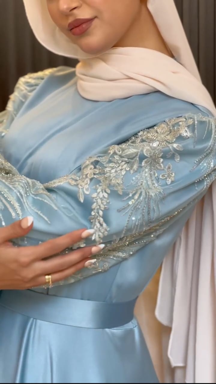 Aqua Mint Givin Maxi Evening Dress