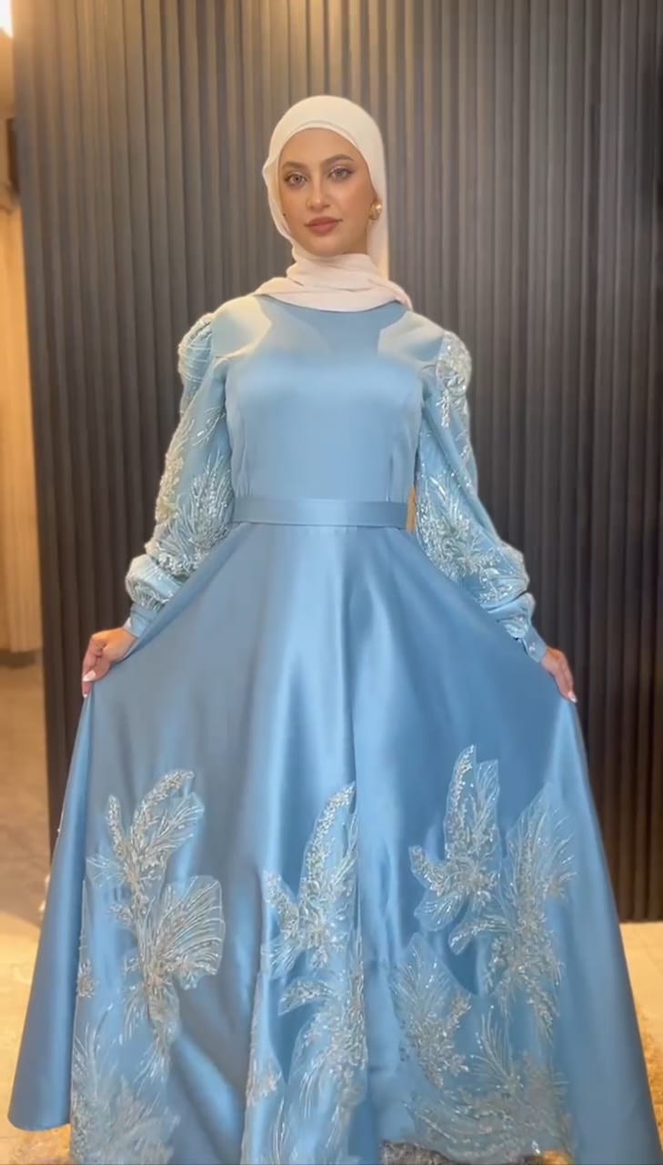 Aqua Mint Givin Maxi Evening Dress