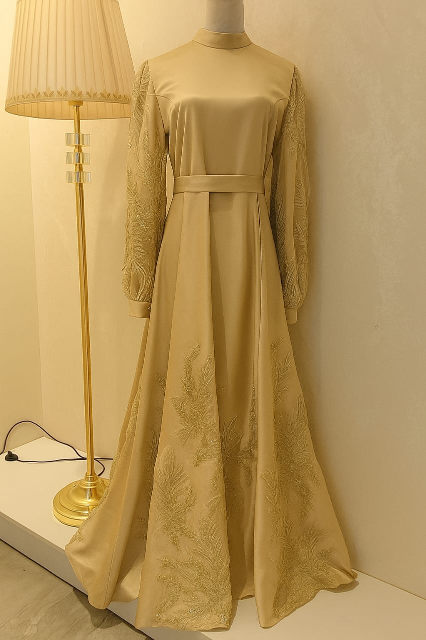Golden Givin Maxi Evening Dress