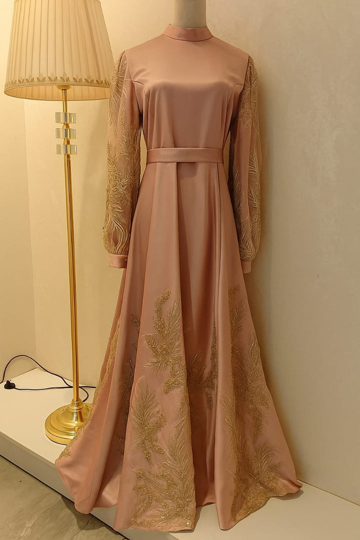 Pink Givin Maxi Evening Dress