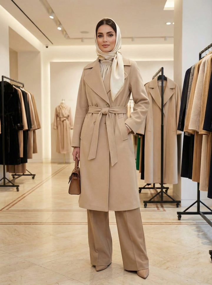 Beige  Long Coat