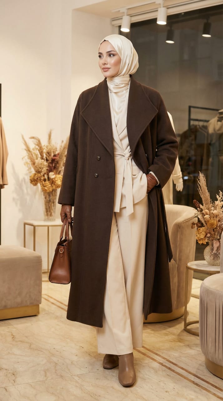Buttoned coat
