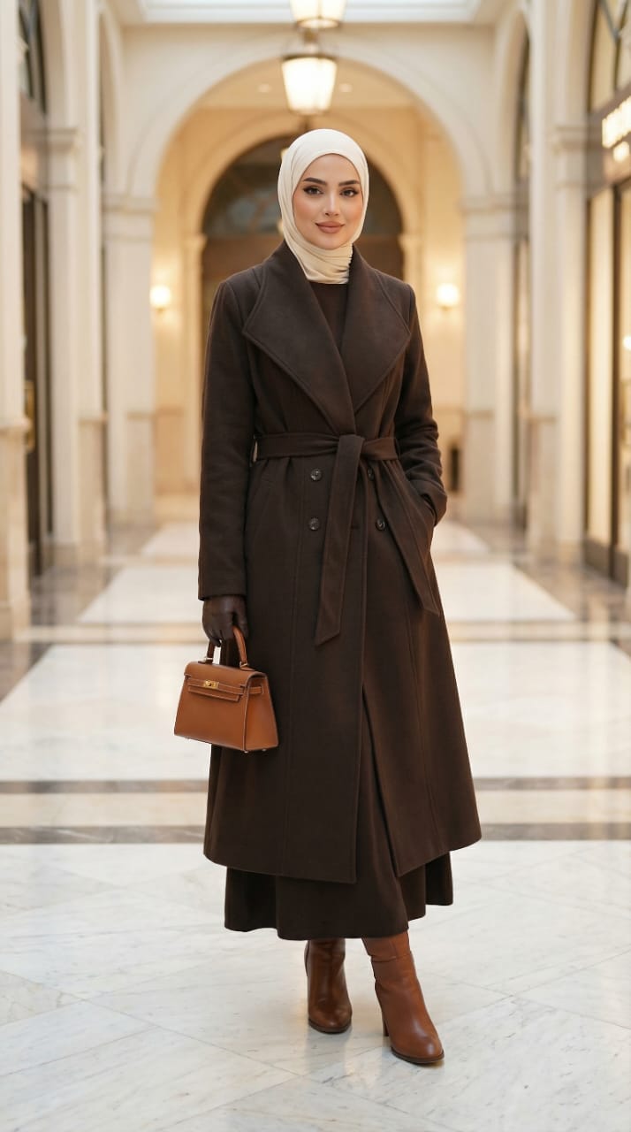 Buttoned coat
