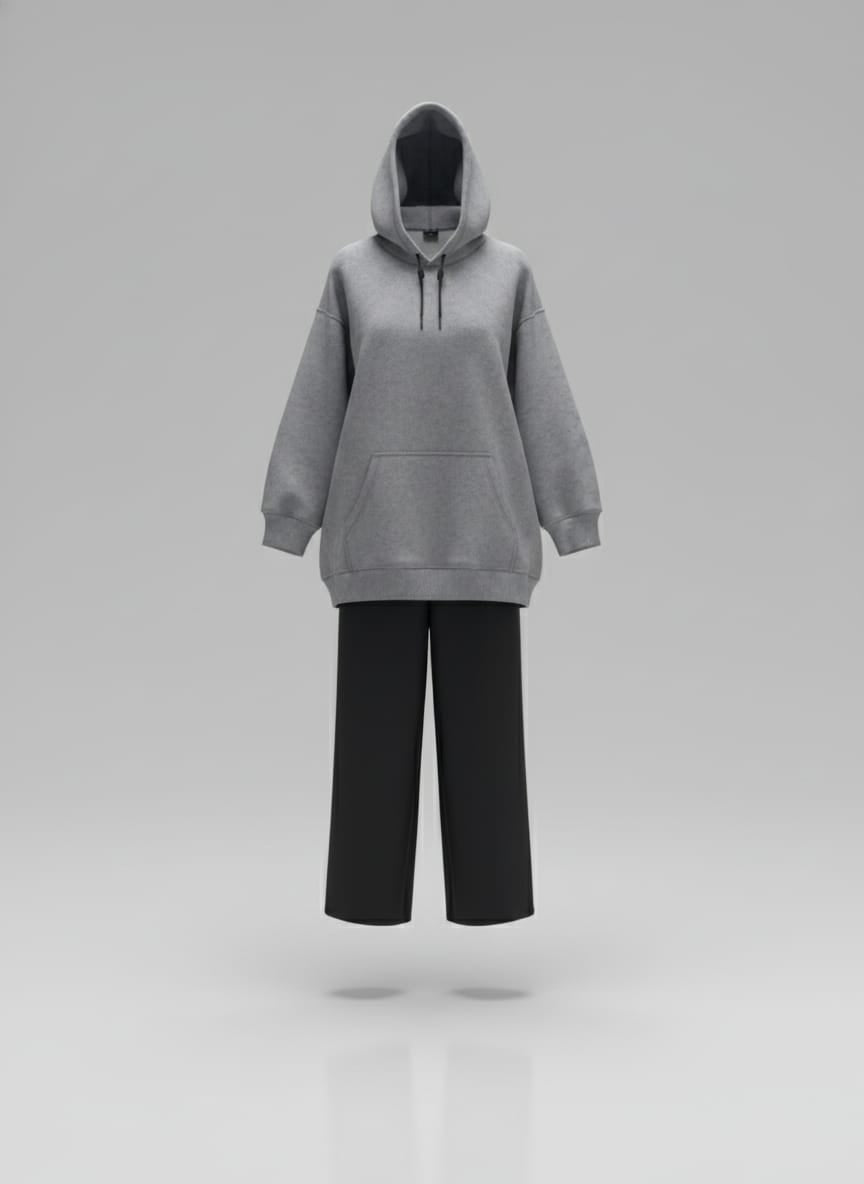 Marbled Hoody Set