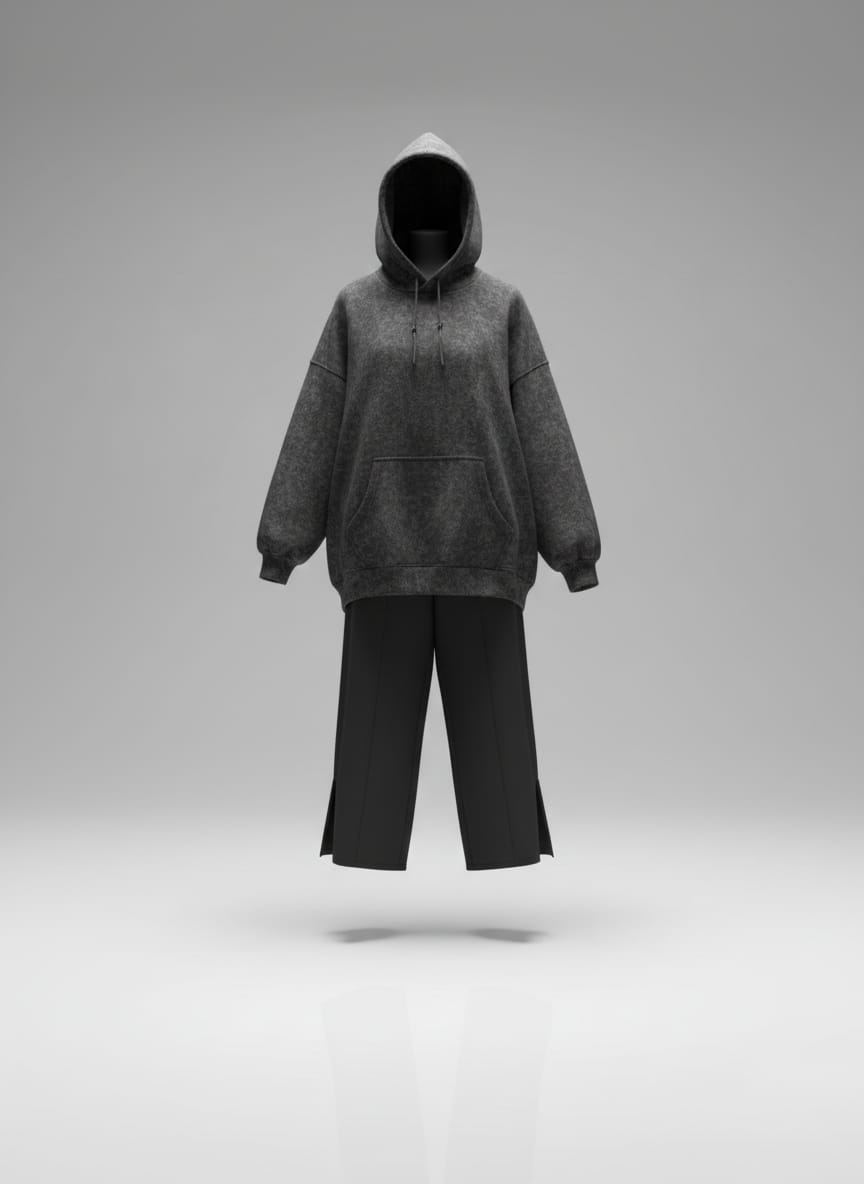 Marbled Hoody Set