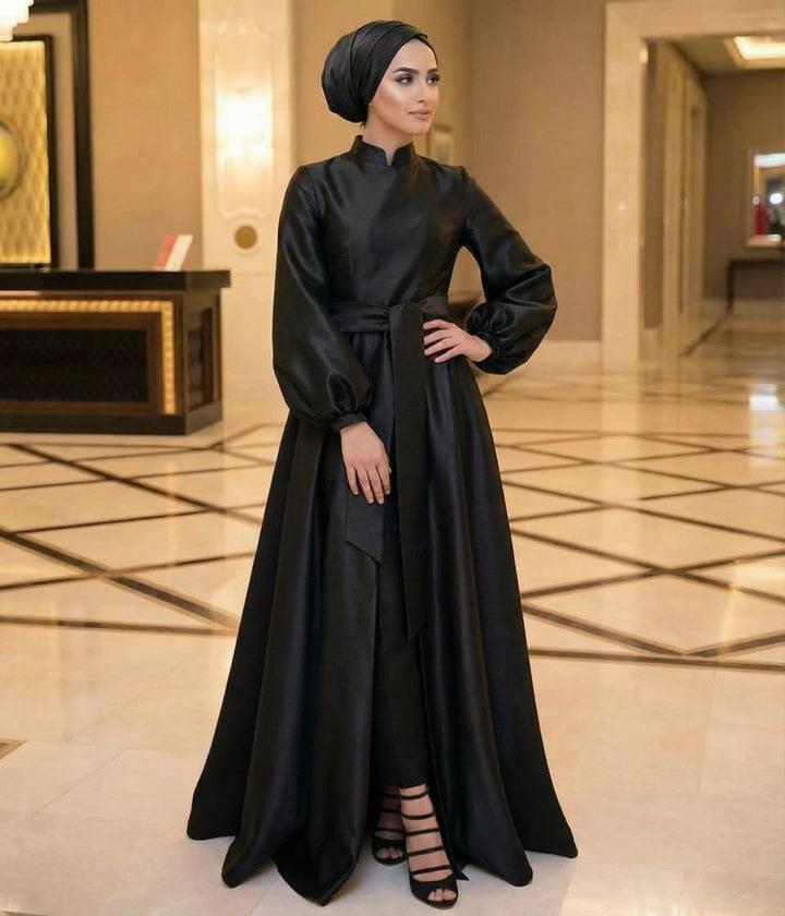 Satin Maxi Evening Set