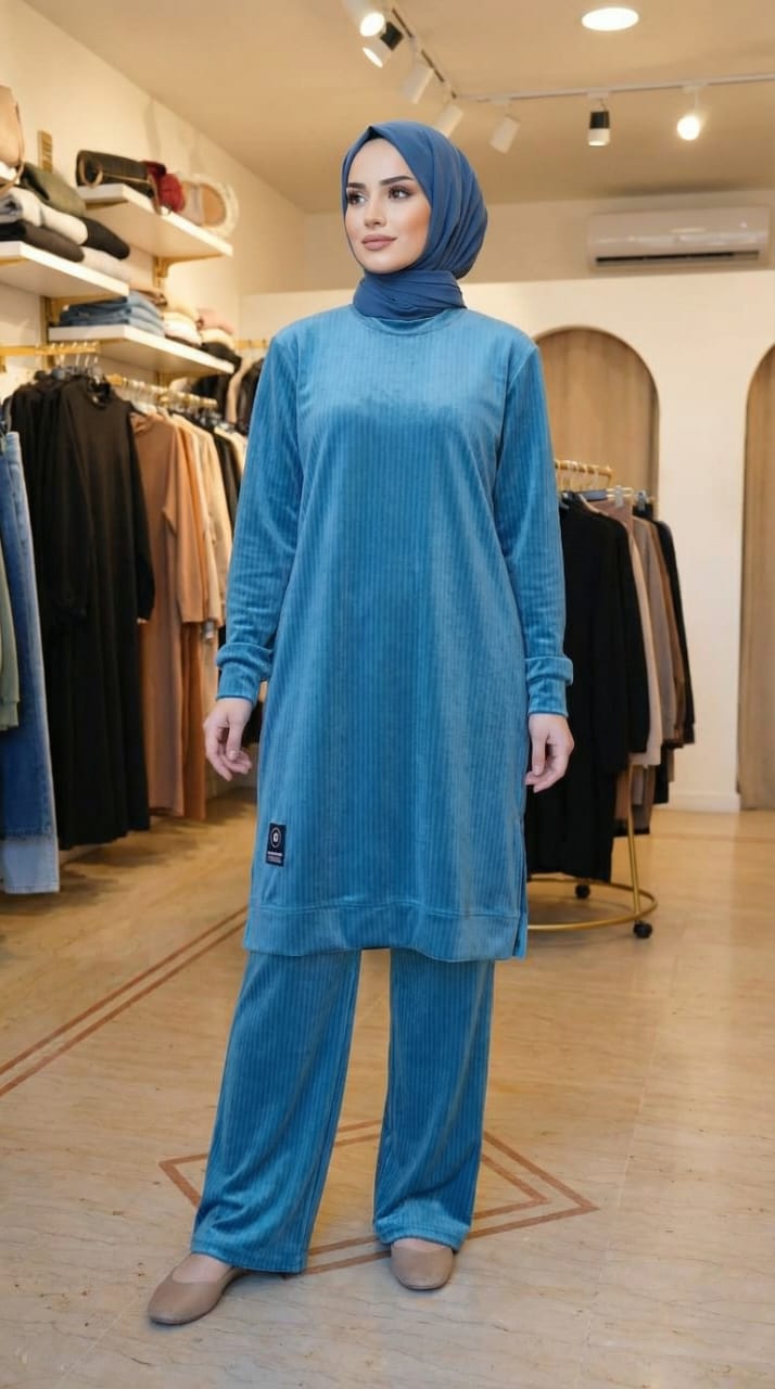 Velvet petrol set