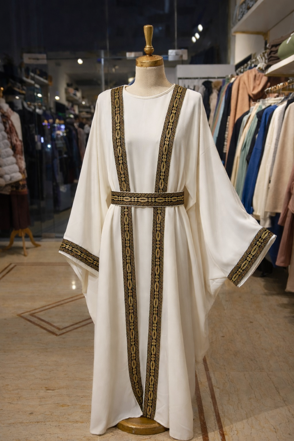 Abaya Set with Ethnic Design
