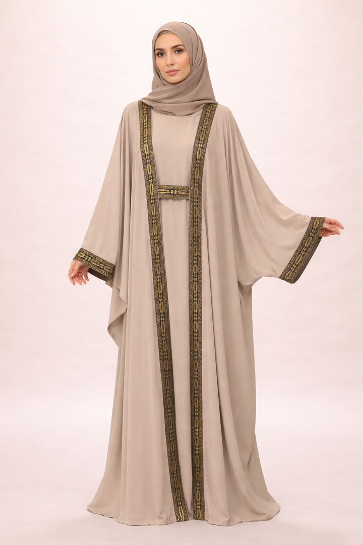 Abaya Set with Ethnic Design