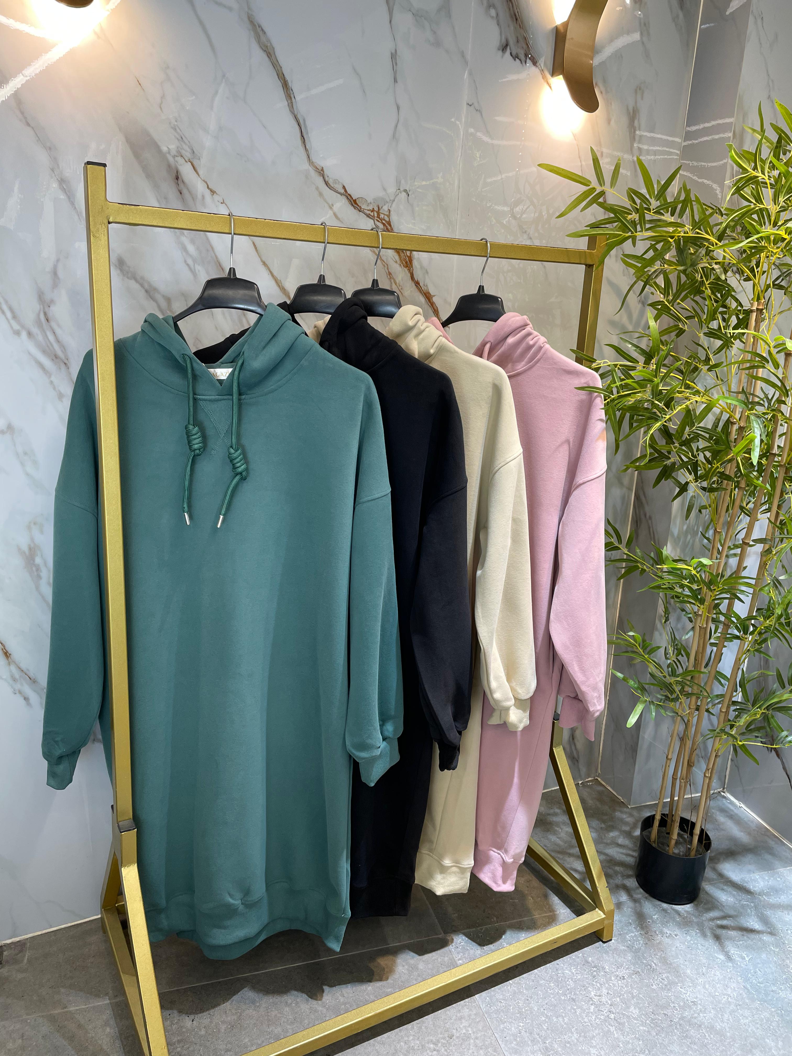 Long Plain Hoody