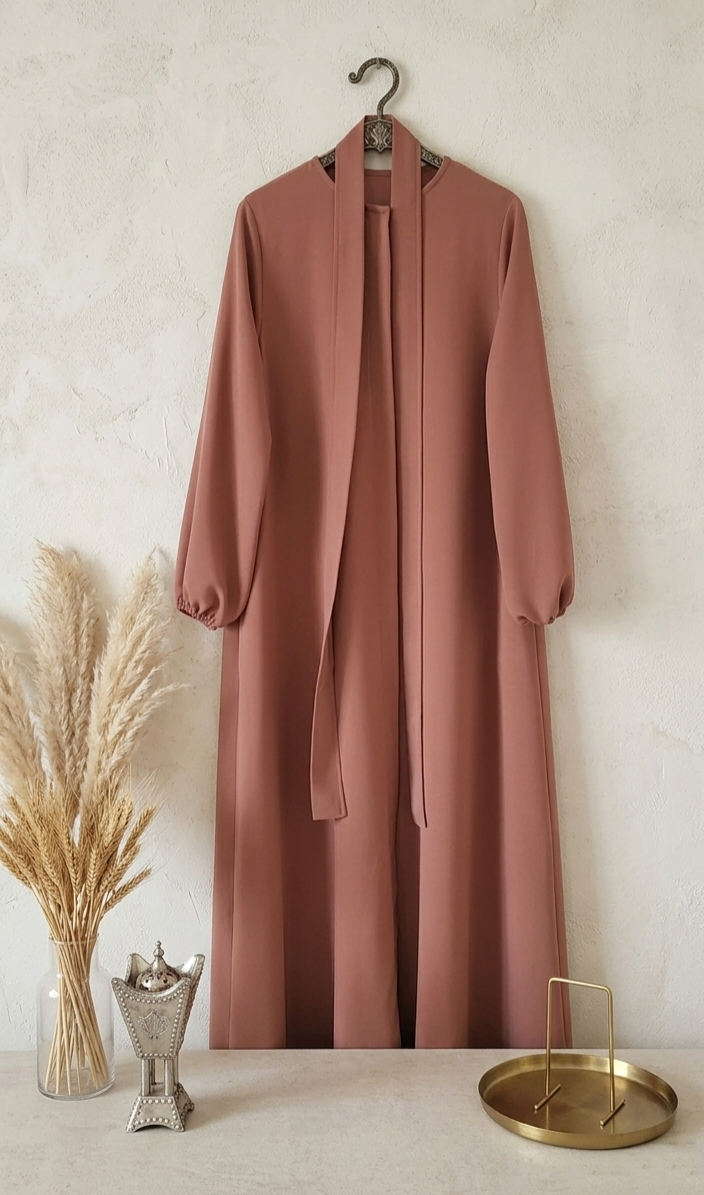 Plain Abaya with Buttons