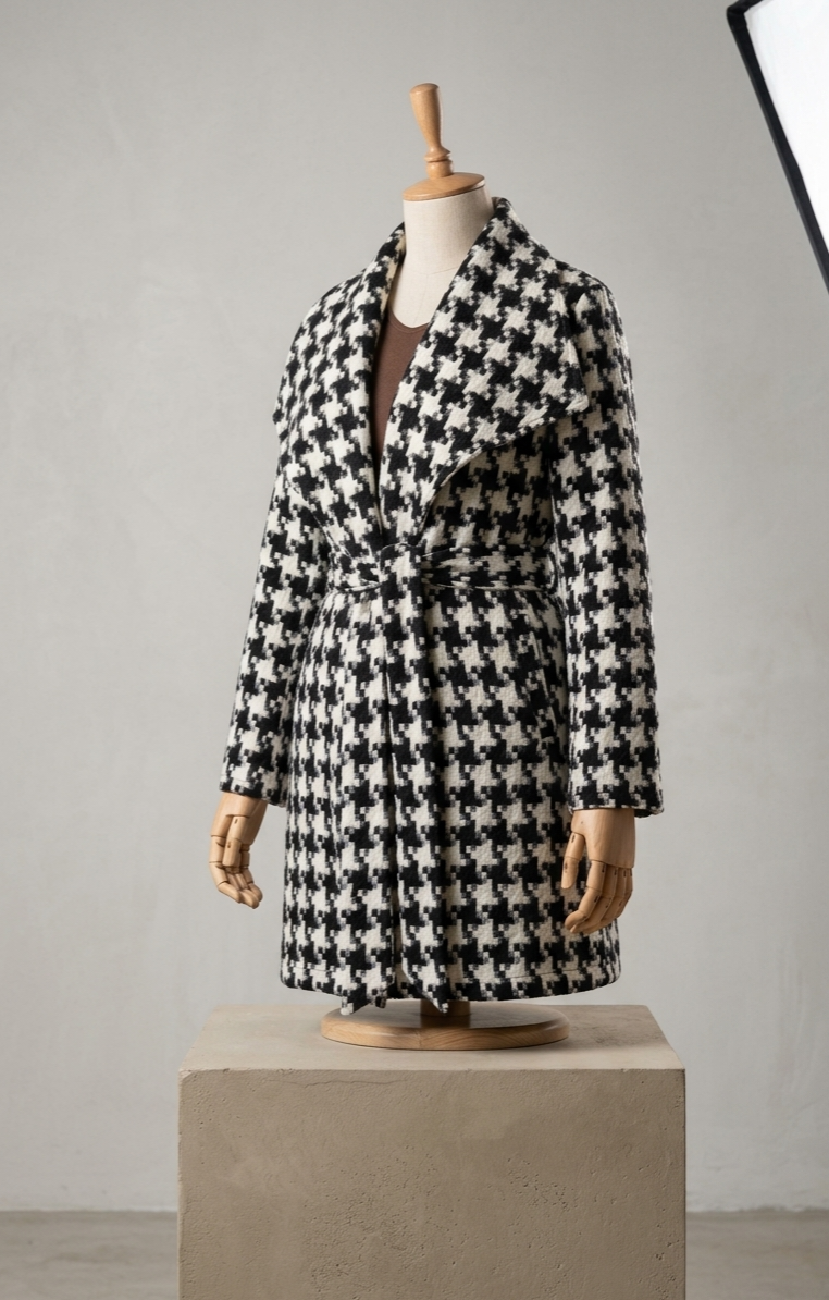Houndstooth coat