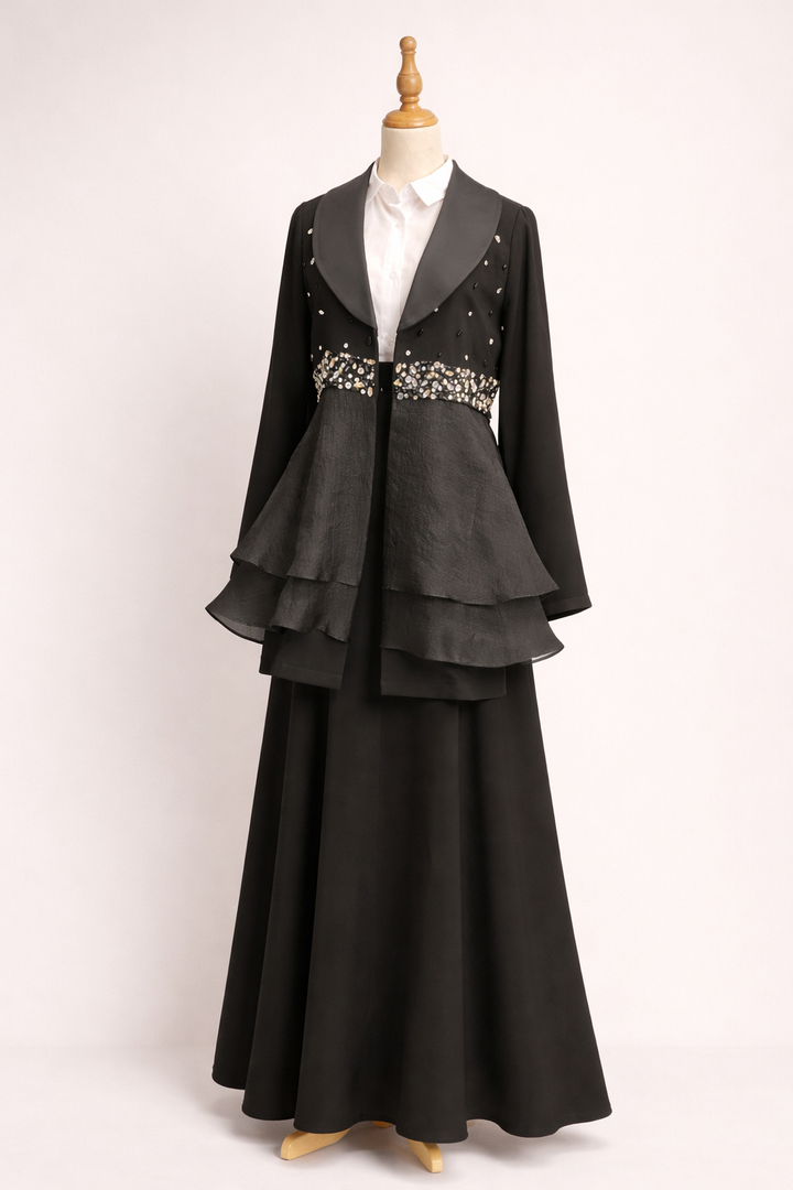 Elegant Evening Set with Gems