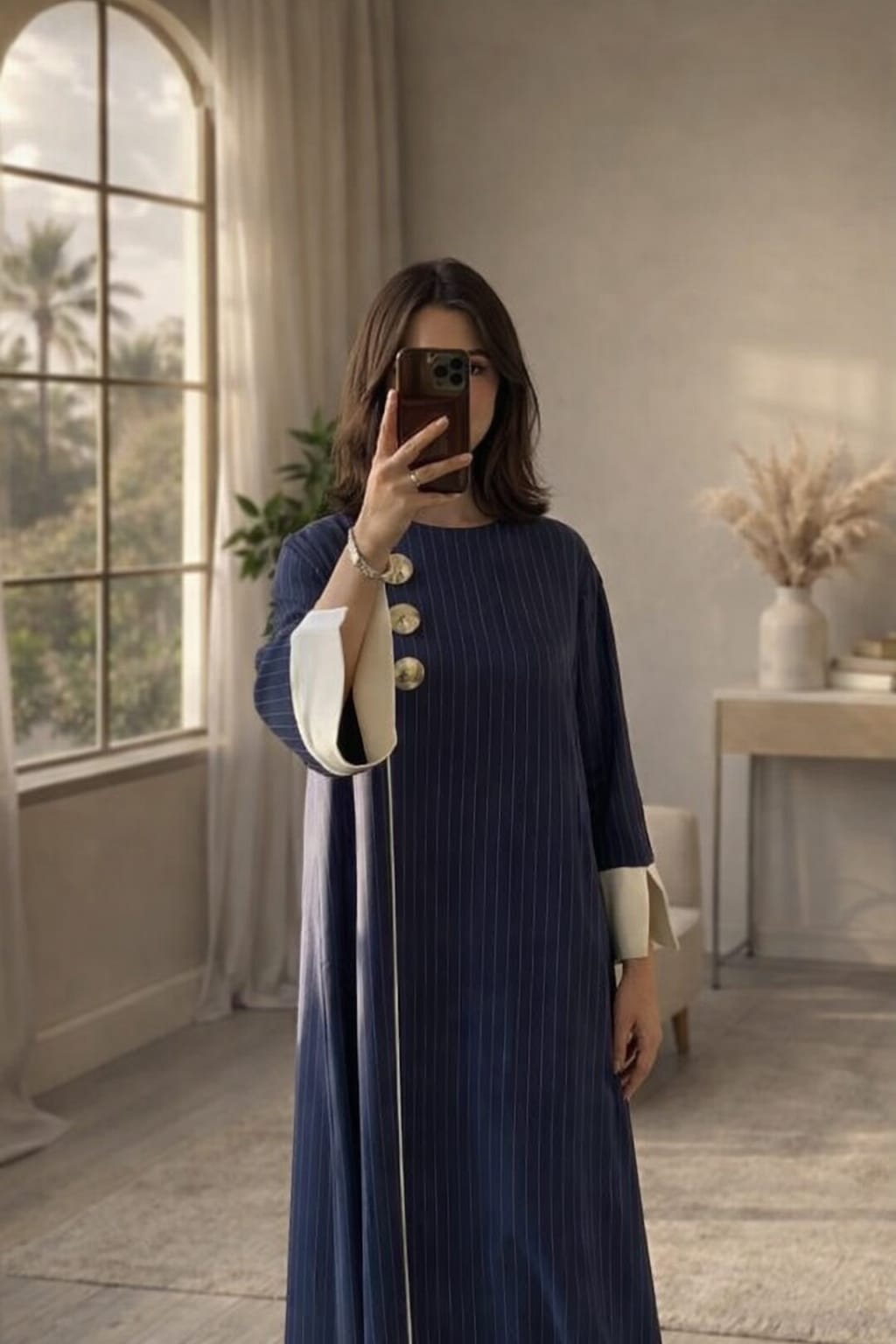 Linear Textured Abaya