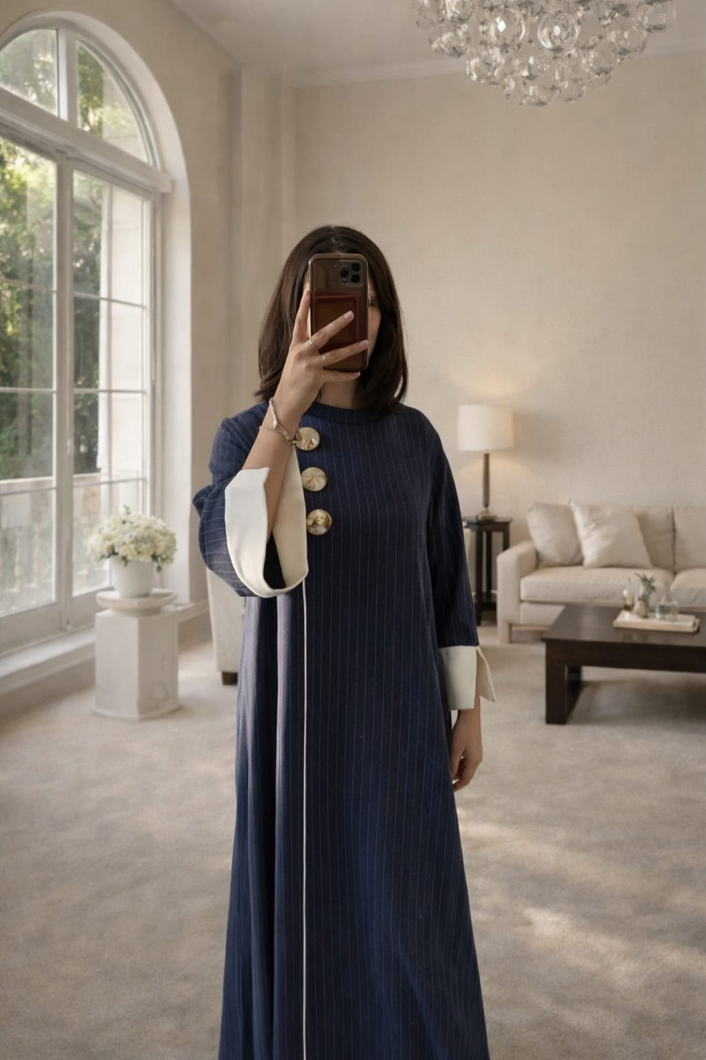 Linear Textured Abaya