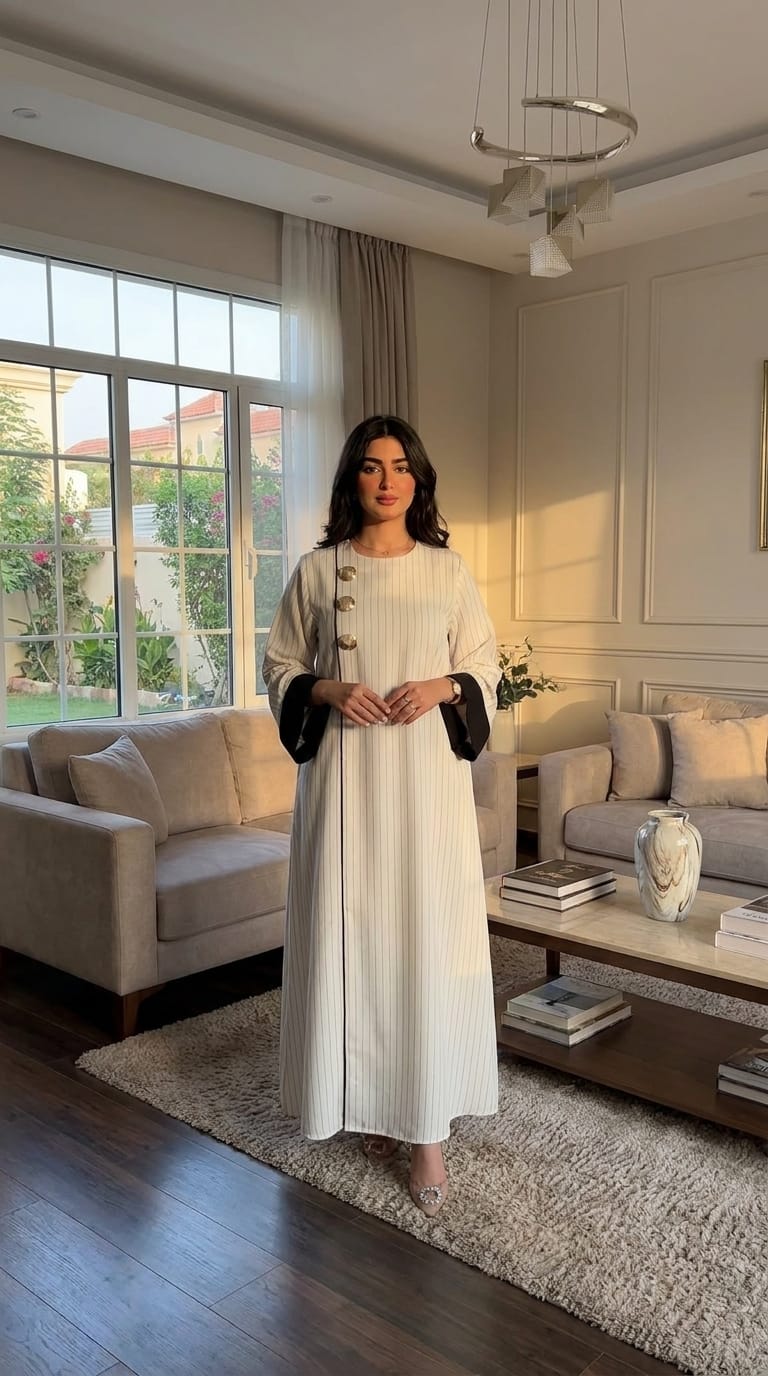 Linear Textured Abaya